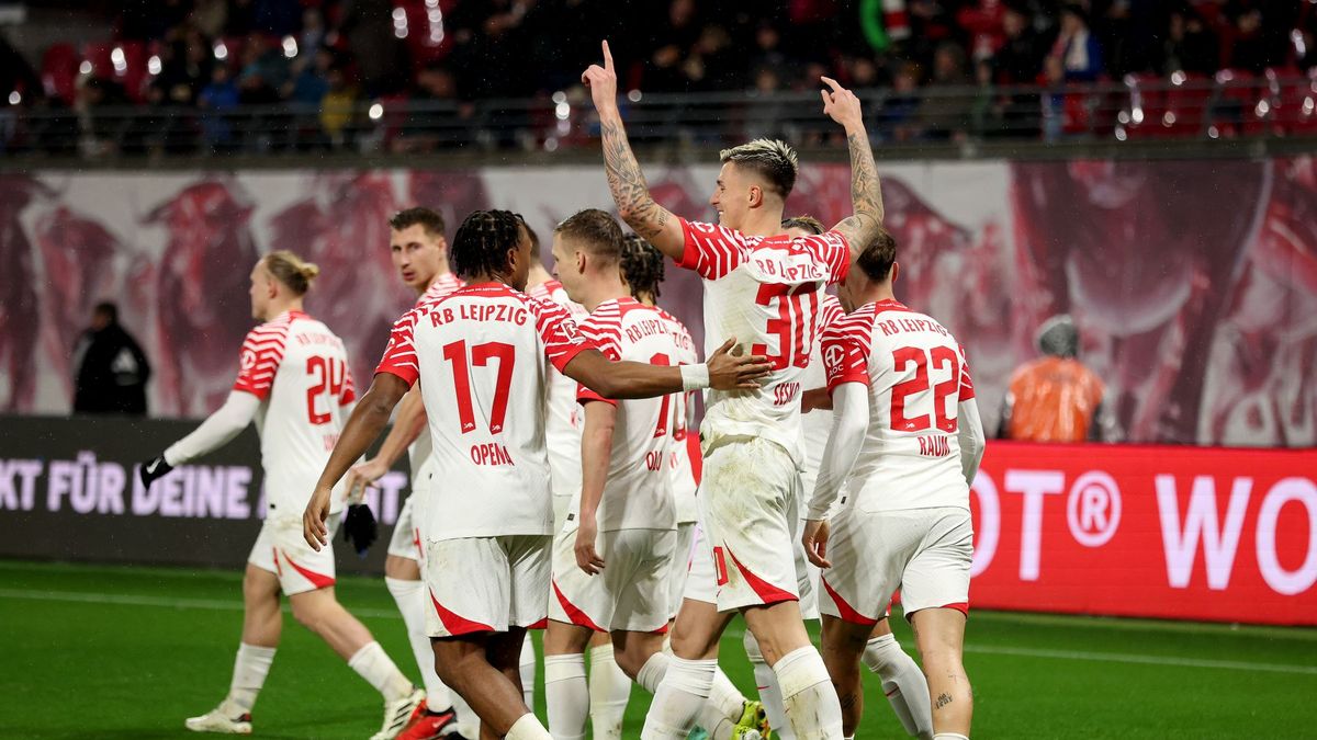 Zdjęcie okładkowe artykułu: Getty Images / Maja Hitij / Na zdjęciu: radość piłkarzy RB Lipsk