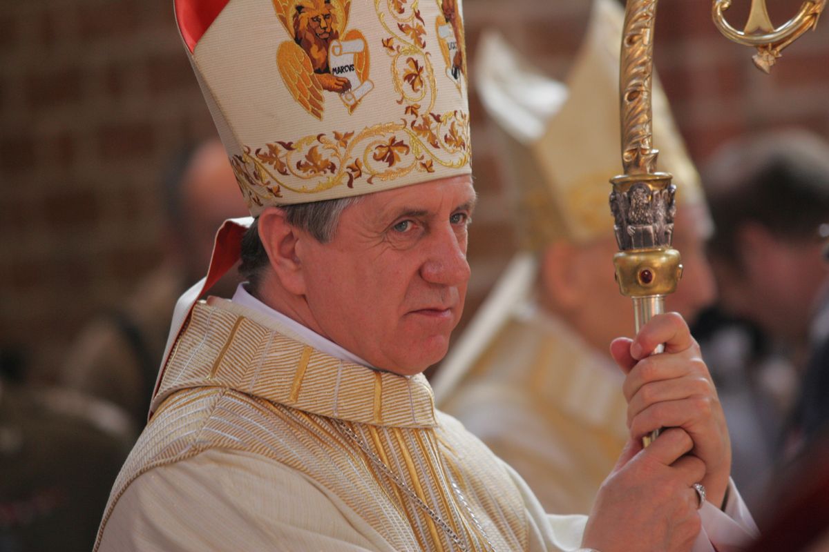 Abp Andrzej Dzięga, metropolita szczecińsko-kamieński. Po skandalu pedofilskim oczekiwano, że ustąpi ze stanowiska