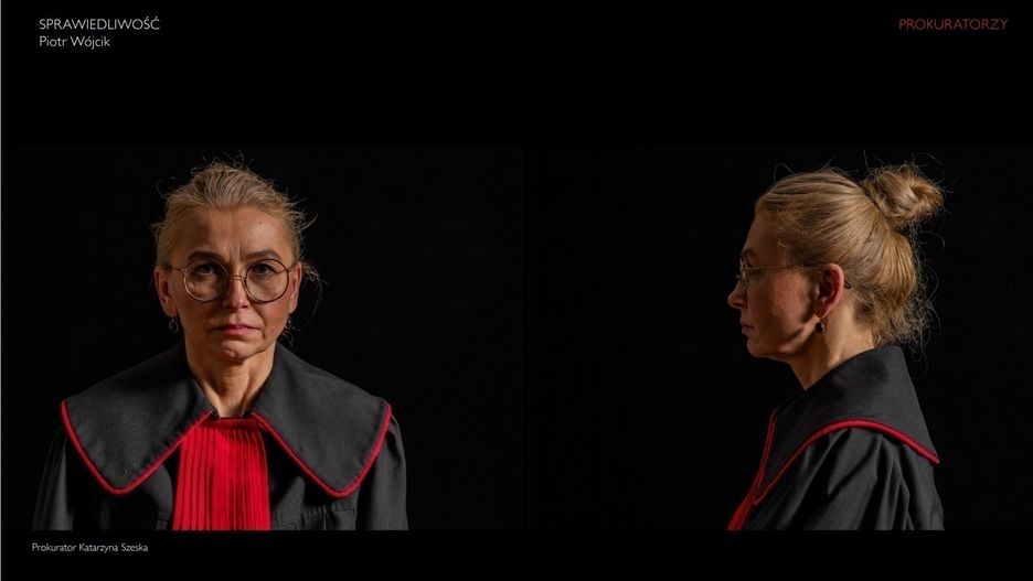 Warszawa. Portrety niezawisłych sędziów, którzy zaangażowali się w sprzeciw wobec niszczeniu praworządności w Polsce, składają się na wystawę "Sprawiedliwość"