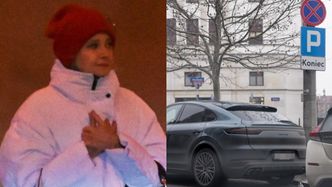 Małgorzata Kożuchowska parkuje porsche za pół miliona NA ZAKAZIE, tłumacząc: "To była ostateczna ostateczność" (ZDJĘCIA)