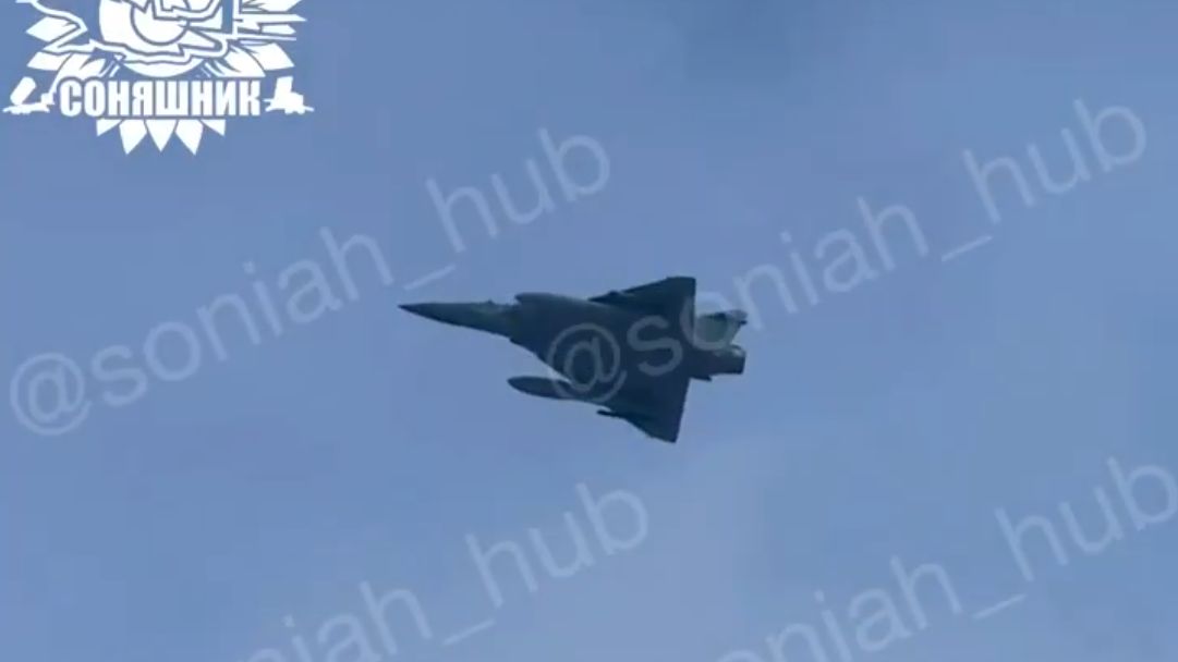 Mirage 2000-5 gdzieś nad Ukrainą.