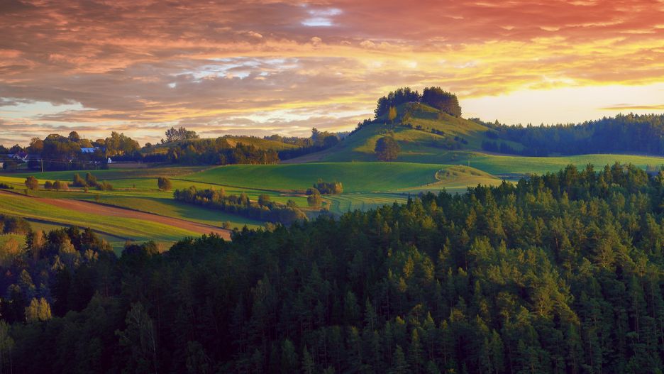 Suwalski Park Krajobrazowy - widok  na Cisową Górę