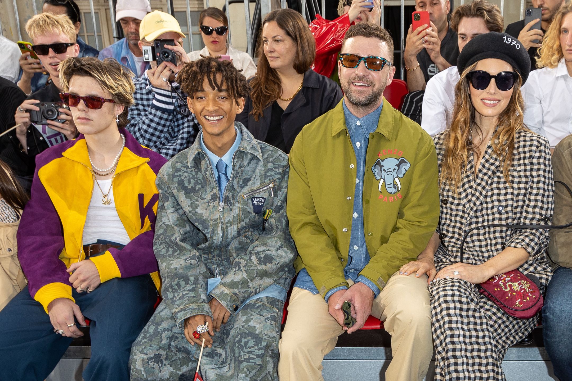Justin Timberlake, Jessica Biel, Jaden Smith, Cruz Beckham