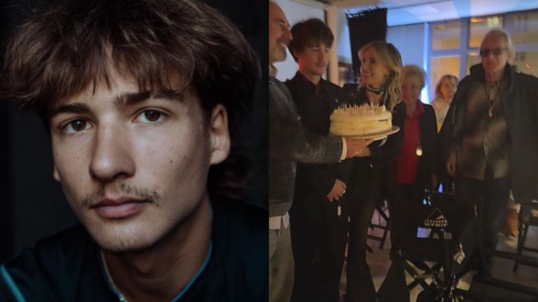 Grzegorz Markowski na urodzinach wnuka