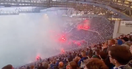 Skandaliczna oprawa kibiców Lecha Poznań