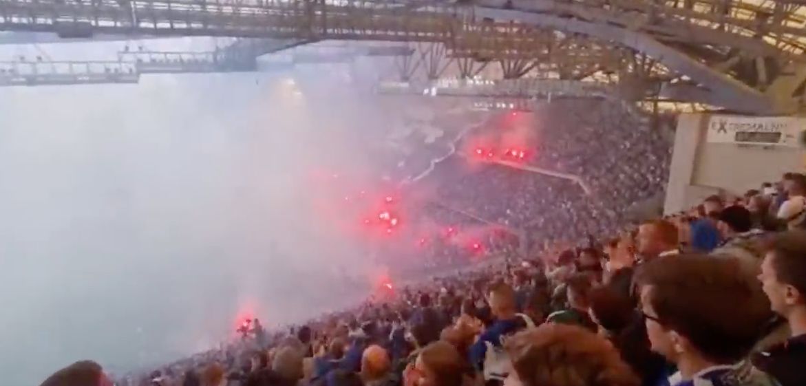 Skandaliczna oprawa kibiców Lecha Poznań