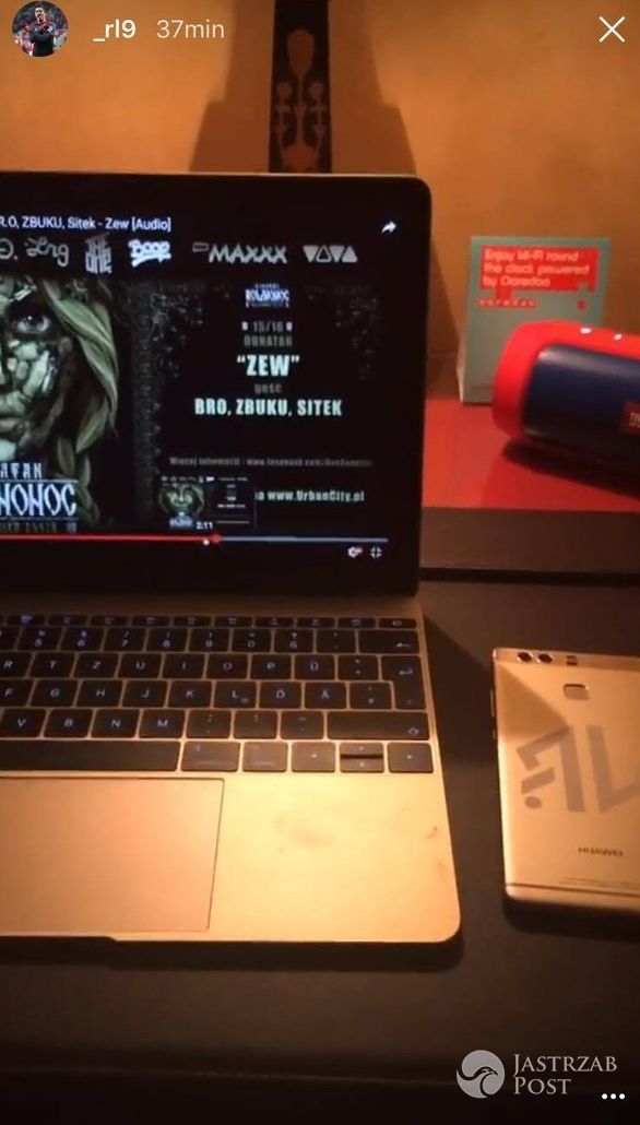 Robert Lewandowski słucha muzyki Donatana - Instagram