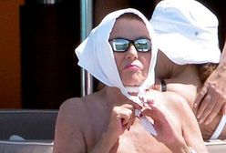 "Dynastia": Joan Collins opala się na jachcie w Saint Tropez!