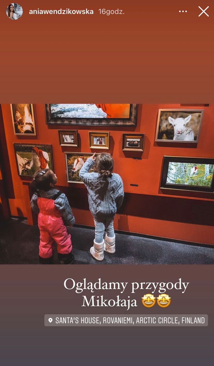 Anna Wendzikowska z córkami w Laponii