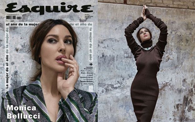 Zamyślona Monica Bellucci przygryza palec na nowej okładce