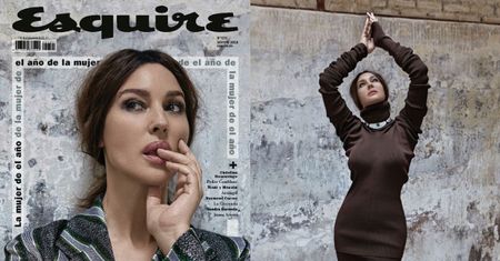 Zamyślona Monica Bellucci przygryza palec na nowej okładce