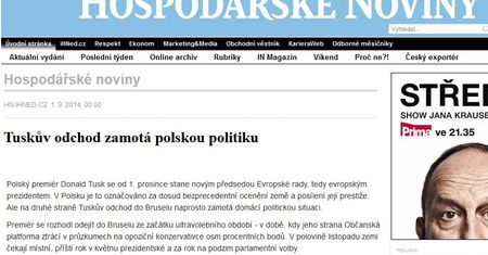 Czeskie media o wyborze Tuska