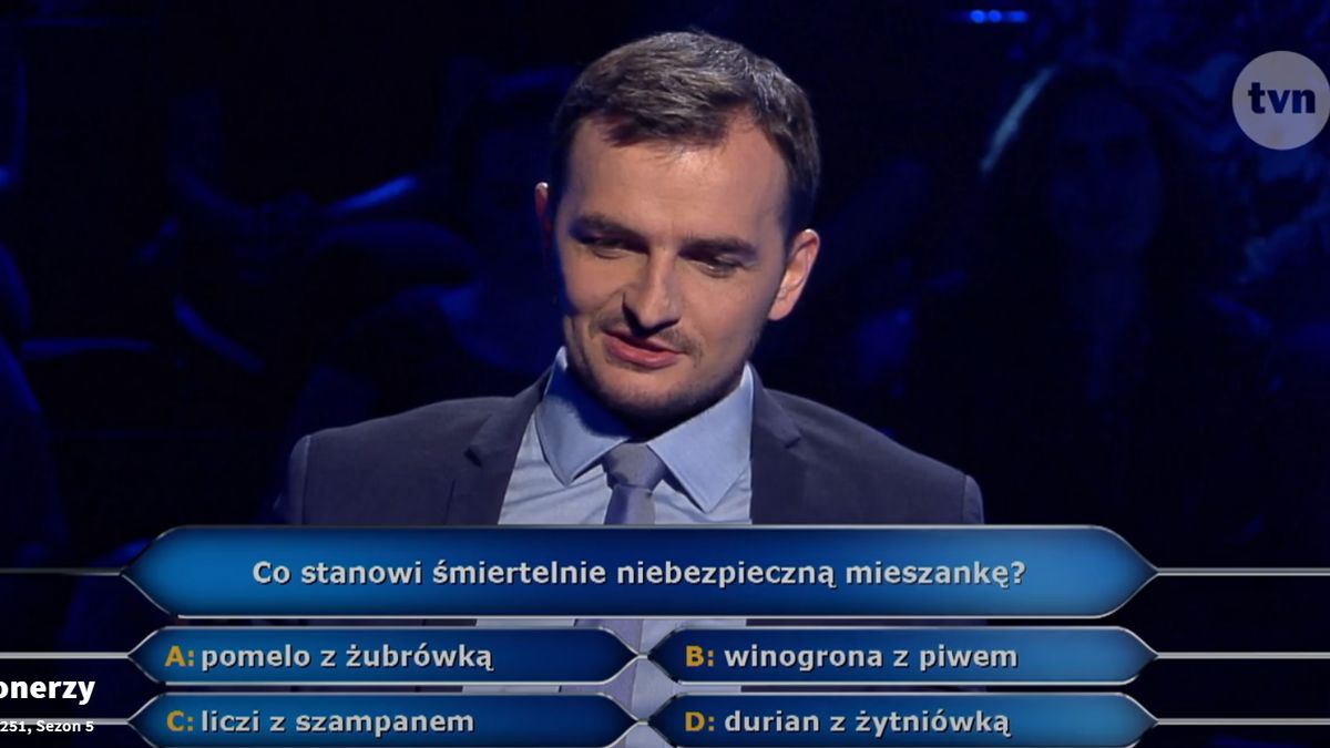 Pytanie w Milionerach o niebezpieczne połączenie