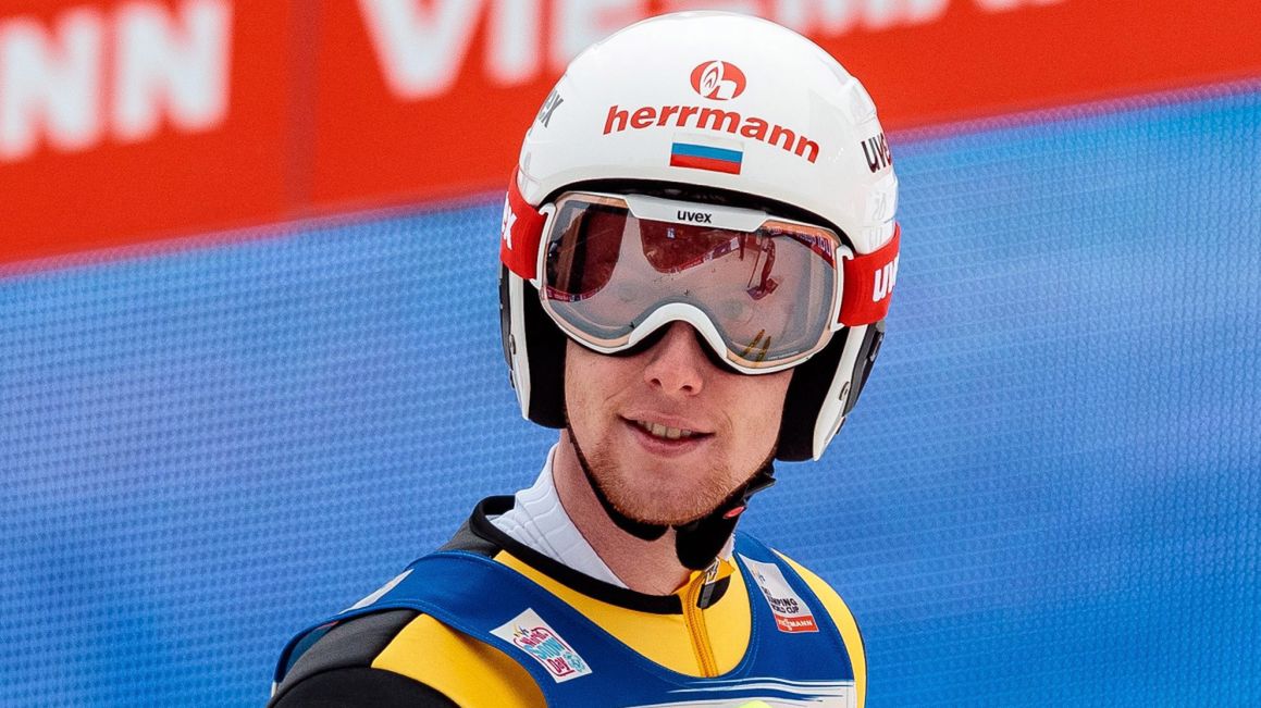 PAP/EPA / PAP/EPA/EXPA/JFK / Jewgienij Klimow podczas konkursu 65. Turnieju Czterech Skoczni w Innsbrucku