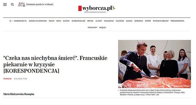 Gazeta Wyborcza opublikowała tekst złożony z cytatów z francuskich mediów bez wskazania źródeł. Są przeprosiny „za błąd”