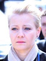 Małgorzata Kożuchowska na uroczystościach żałobnych