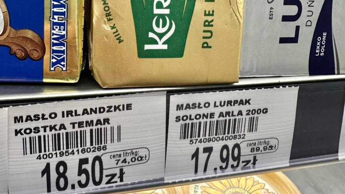 18,50 zł za kostkę masła w osiedlowym sklepie spożywczym.