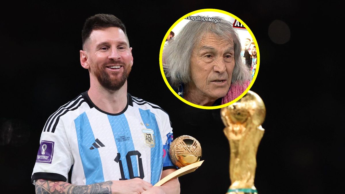 Lionel Messi i Hugo Gatti (w kółku)