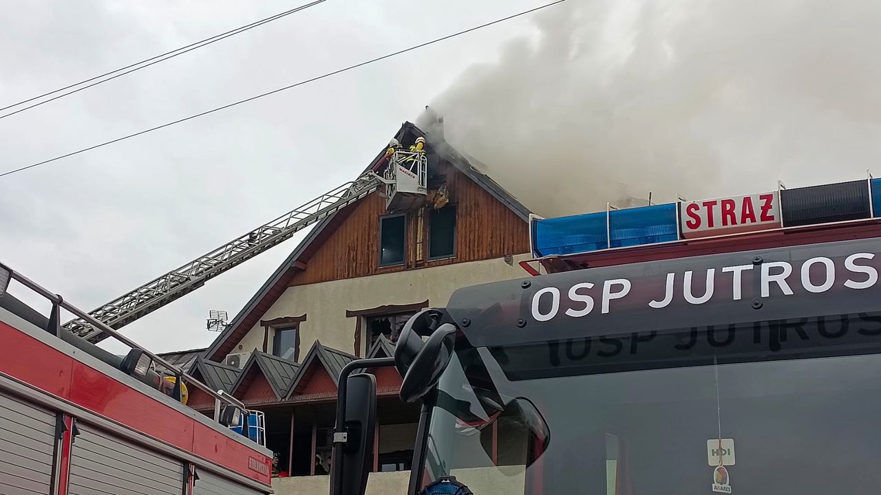 Pożar karczmy w Tuszynie