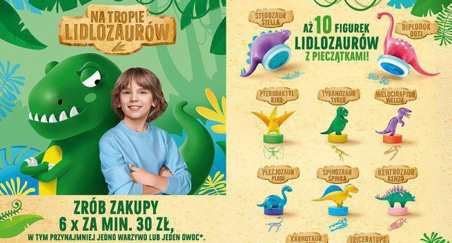 Klienci Lidla będą mogli zbierać Lidlozaury