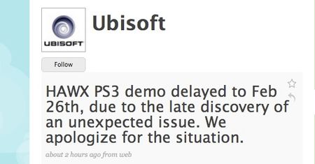Demo H.A.W.X na PSN nieco później