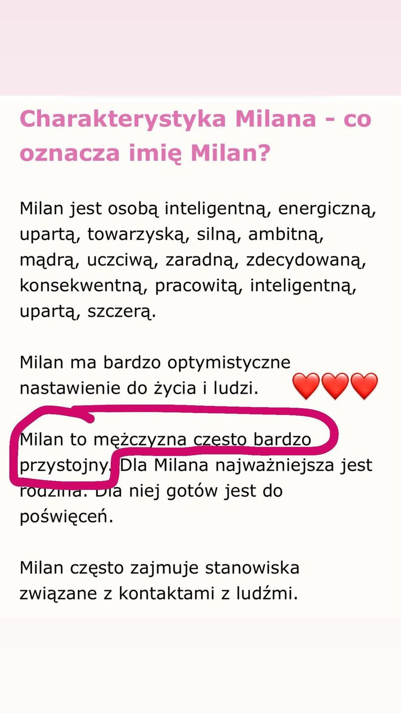 Agnieszka Włodarczyk tłumaczy, co oznacza imię Milan