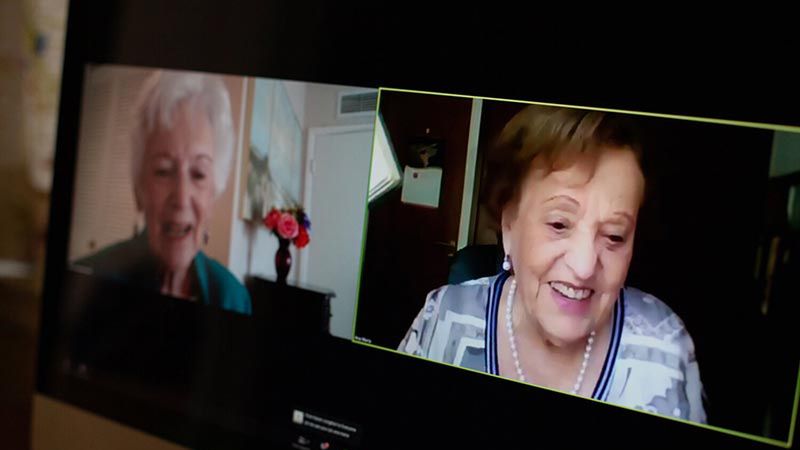 Przyjaciółki z dzieciństwa spotkały się po ponad 80 latach