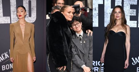 Gwiazdy na premierze sztuki na Broadwayu: Nicole Scherzinger, Katie Holmes, Jennifer Lopez, Jill Biden