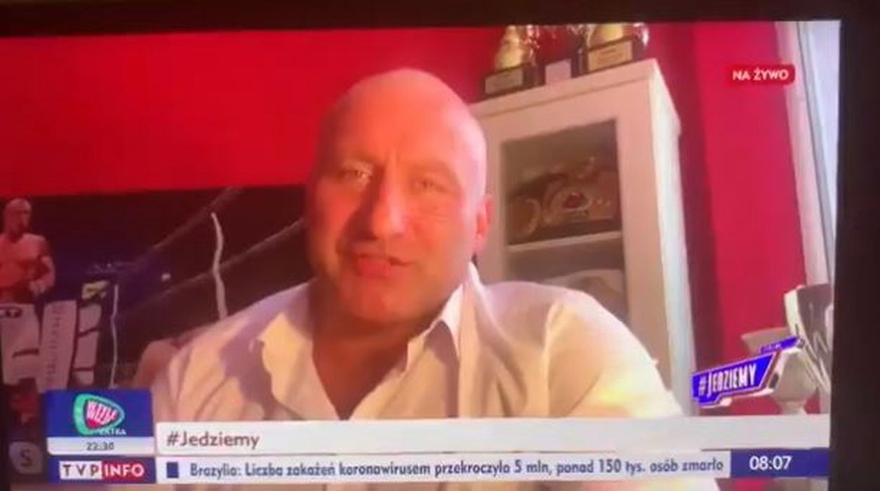 Tego nie spodziewał się prowadzący. Marcin Najman zaskoczył w TVP Info