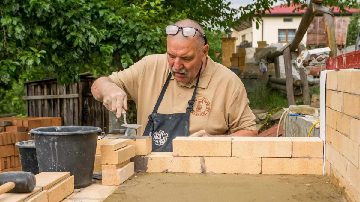 Waldemar Miłek w trakcie pracy
