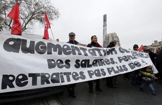 Rząd zamraża emerytury, francuscy emeryci demonstrują
