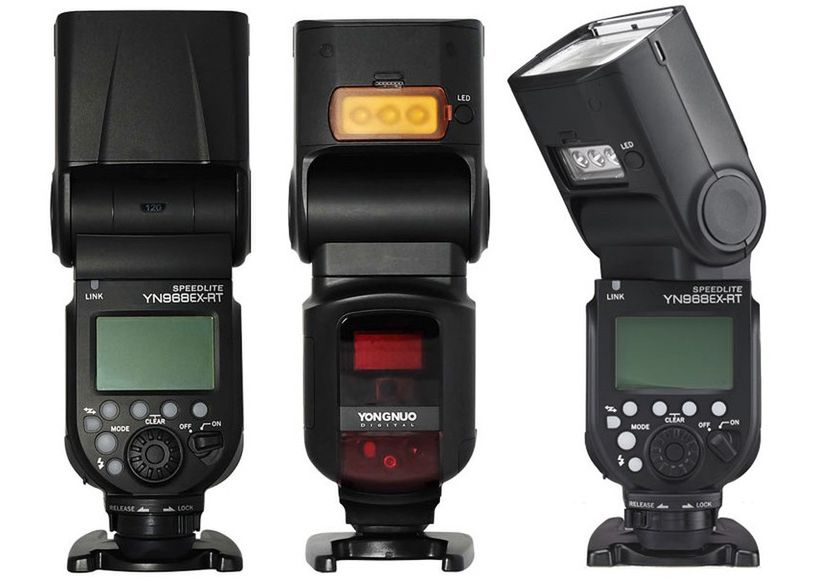 Yongnuo YN968EX-RT - lampa błyskowa ze światłem Led do filmowania 1