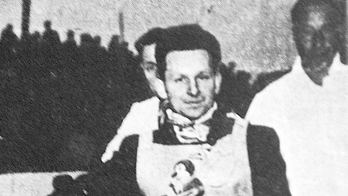 Materiały prasowe / archiwum Stefana Smołki / Na zdjęciu: Kazimierz Bentke - fot. z prasy brytyjskiej 