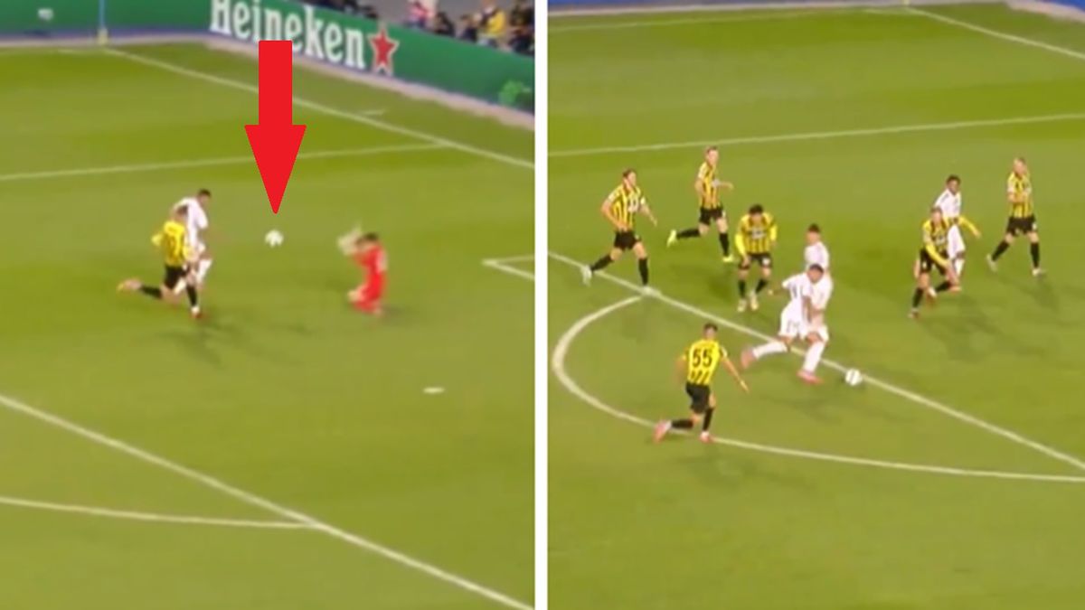 Twitter / Canal+ Sport / Na zdjęciu: trafienia Kyliana Mbappe z Ligi Mistrzów