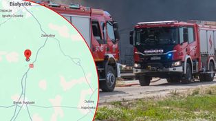 Wojszki: Pożar ubojni drobiu. Akcja gaśnicza potrwa kilka godzin