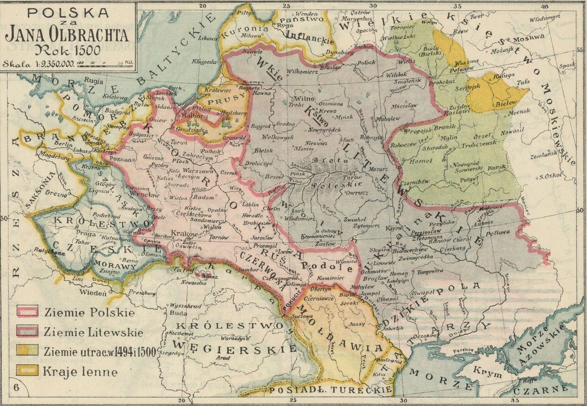 U progu XVI w. w Polsce było ok. 700 miast