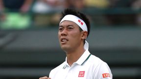 Wimbledon: Kei Nishikori zatrzymał Ernestsa Gulbisa. Milos Raonić i John Isner w ćwierćfinale dzięki atomowym serwisom