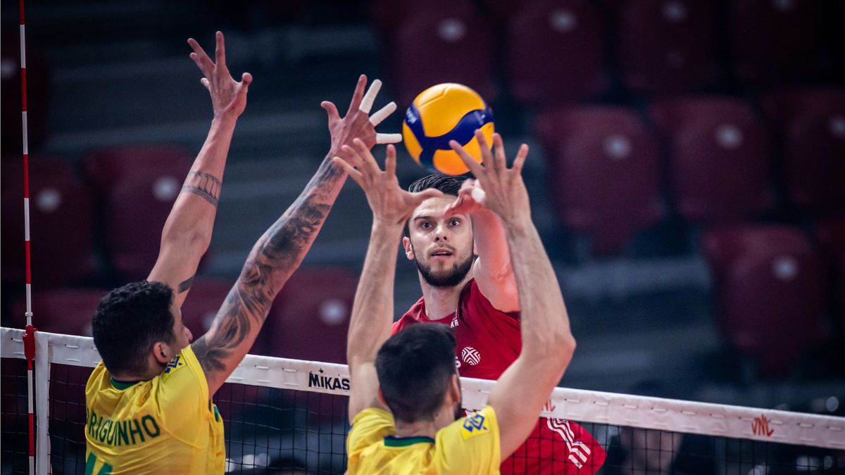 Materiały prasowe / FIVB / Na zdjęciu: mecz Polska - Brazylia