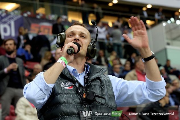 W przeszłości Michał Korościel był również spikerem na stadionie PGE Narodowym przy okazji turniejów cyklu Grand Prix