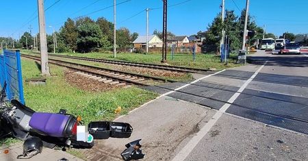 Wólka Małkowa: Pijany wjechał w zamykające się szlabany