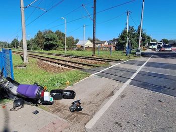 Wólka Małkowa: Pijany wjechał w zamykające się szlabany