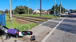 Wólka Małkowa: Pijany wjechał w zamykające się szlabany