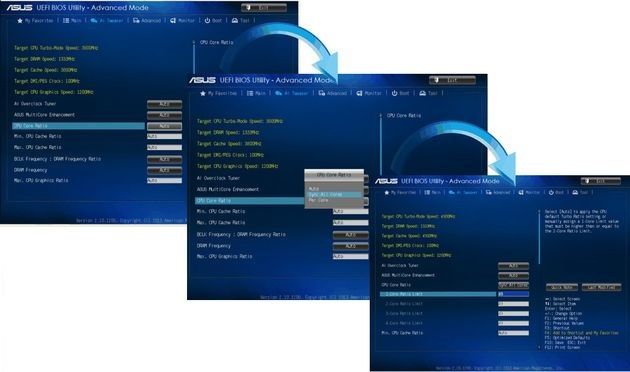 ASUS B85 i H87 płyta główna UEFI podkręcanie Intel Haswell K