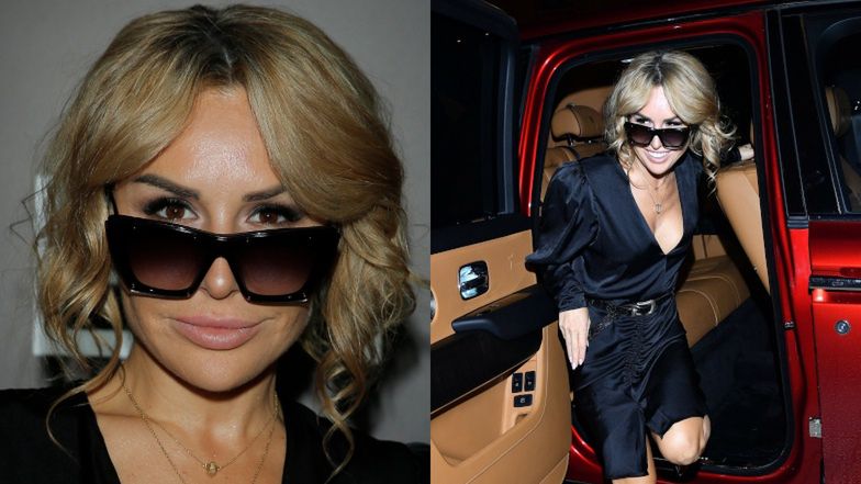 Blanka Lipińska na pokazie Łukasza Jemioła