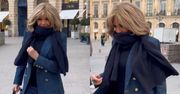 Brigitte Macron "przyłapana" w centrum Paryża w towarzystwie obładowanego jej podarunkami od Louis Vuitton ochroniarza. Ikona?