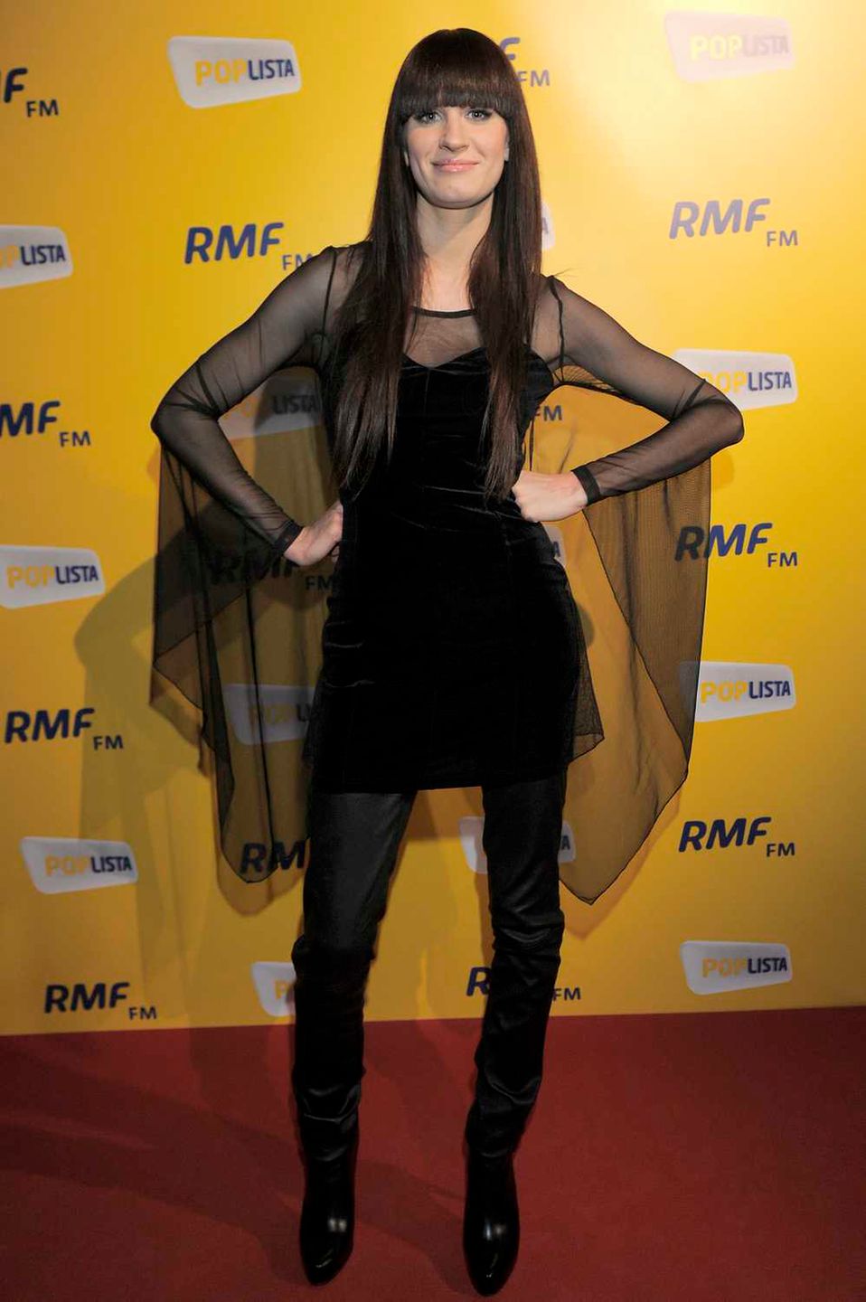 Sylwia Grzeszczak na ściance w 2011 r.