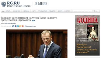 Rosyjskie media o wyborze Tuska