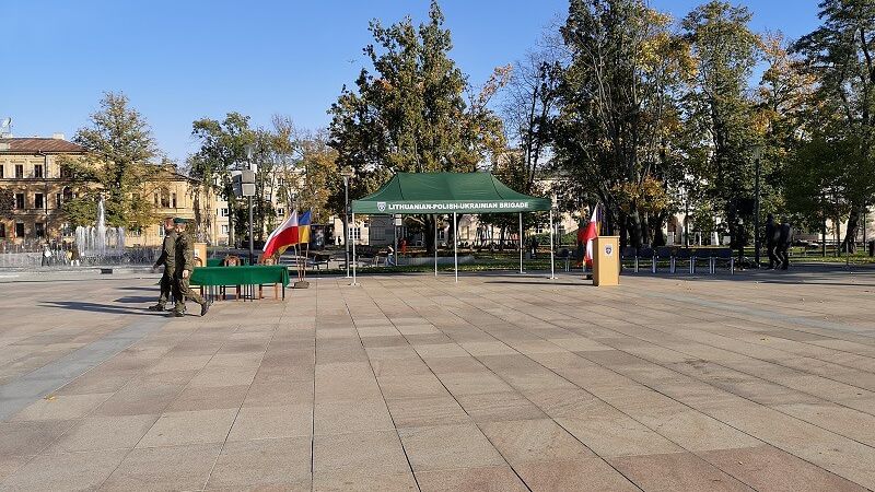Przygotowania do ceremonii przekazania obowiązków Dowódcy LITPOLUKRBRIG