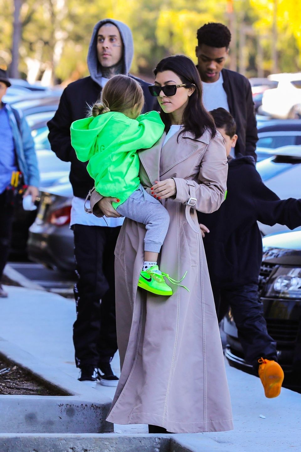 Kourtney Kardashian i Travis Baker odwiedzają posiadłość Kris Jenner w Palm Springs - 22.01.2021