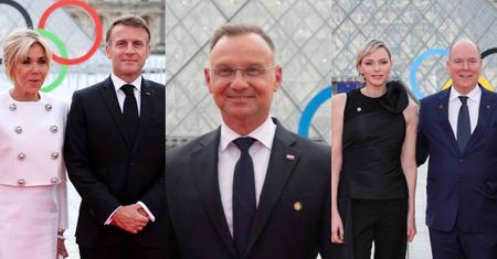 Emmanuel i Brigitte Macron, Andrzej Duda oraz księżna Charlene z mężem meldują się w Paryżu przed ceremonią otwarcia igrzysk (ZDJĘCIA)